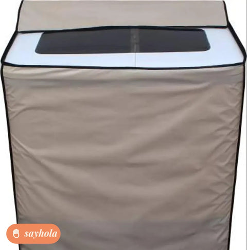 waterproof semi automatic washing machine cover beige