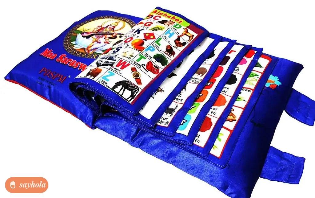 learning cushion pillow book for kids