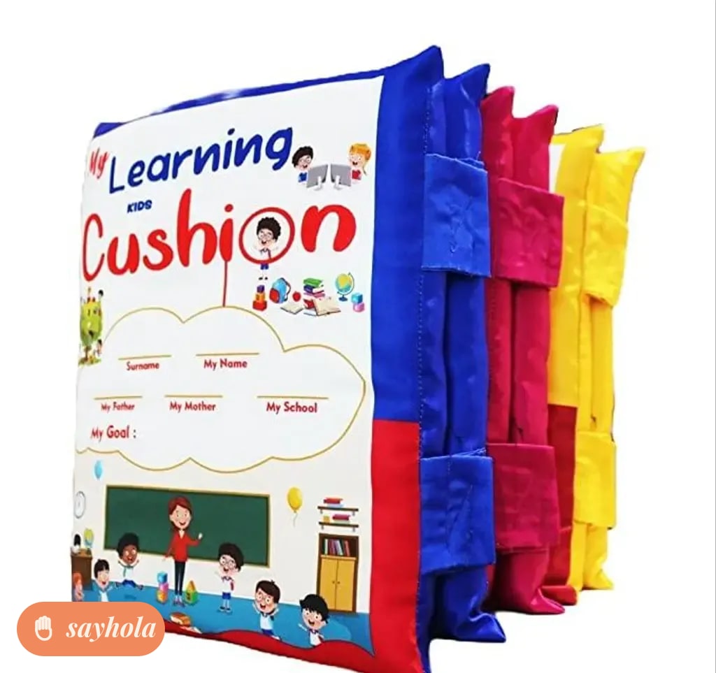 learning cushion pillow book for kids