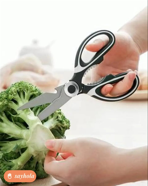 pack of 2 stainless steel kitchen scissors