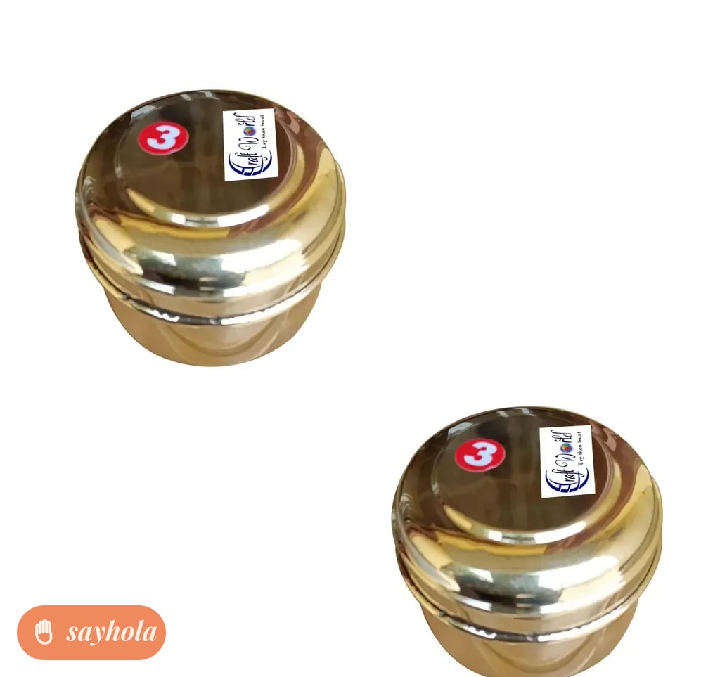 handmade brass container set of 2 400 ml