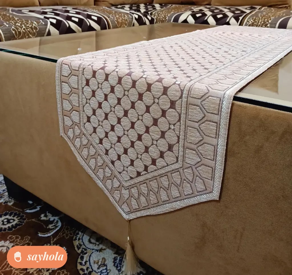 cotton soft touch rectangular table runner