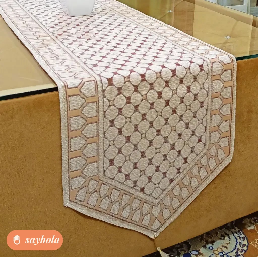 cotton soft touch rectangular table runner