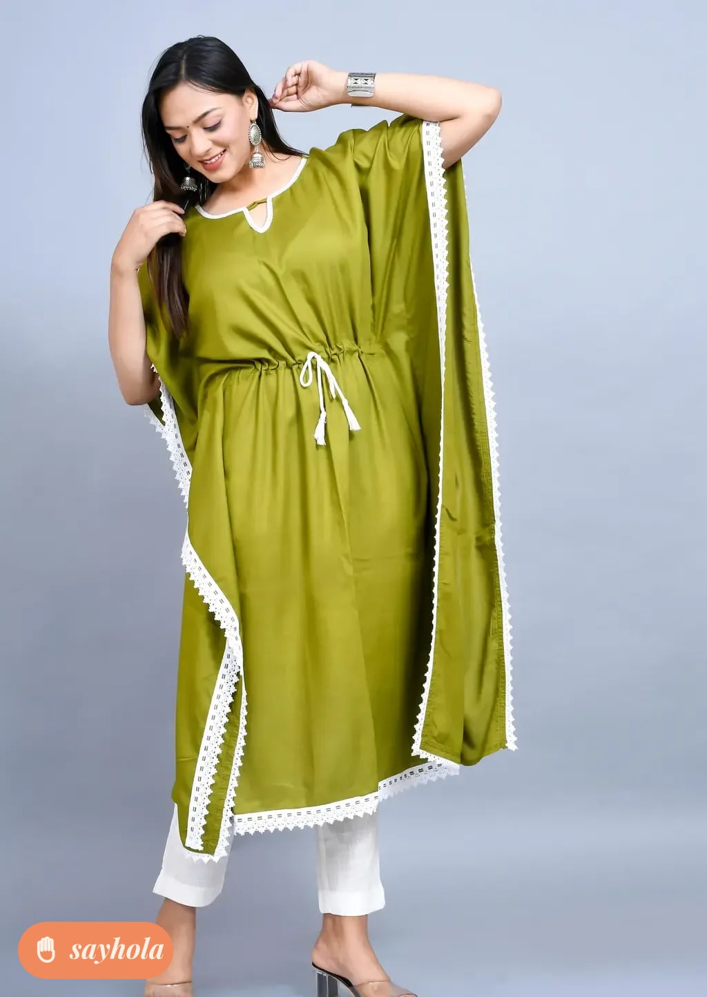 comfortable rayon kaftan for indian summers