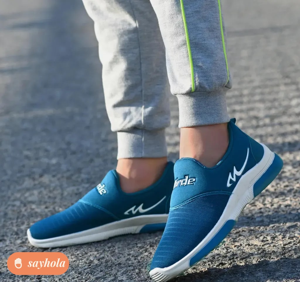 black mesh sports shoes for men