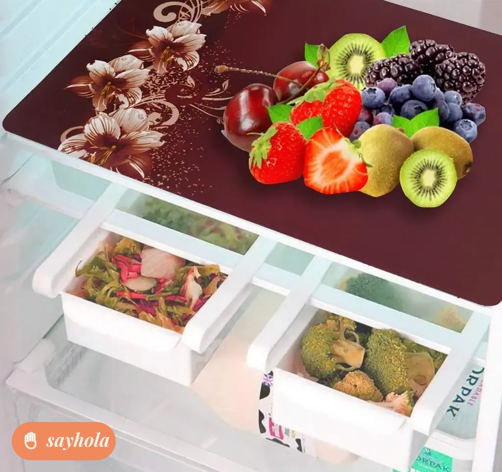 floral fridge top cover combo