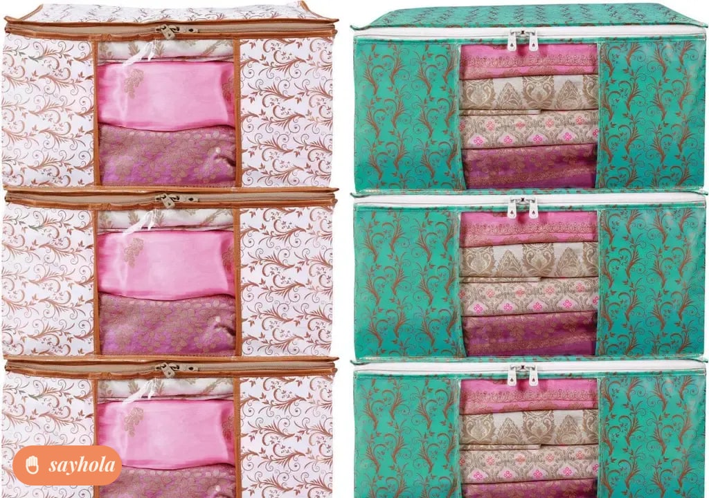 waterproof dustproof large saree and garment covers pack of 6