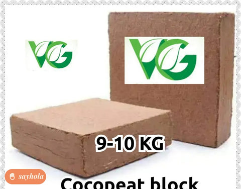 9-10 kg compressed cocopeat block