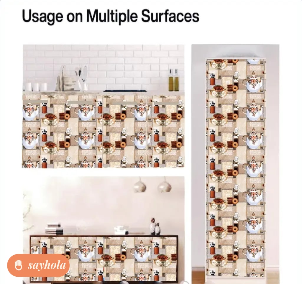 coffee textured peel and stick wall mural 40x300 cm