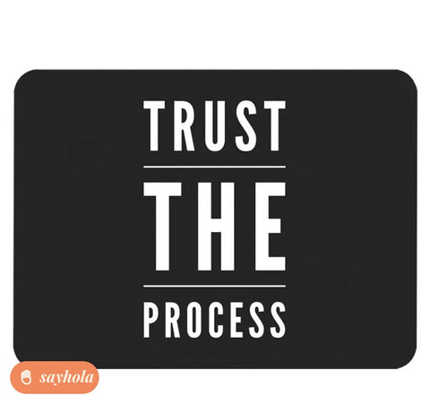 trust the process mouse pad with rubber base