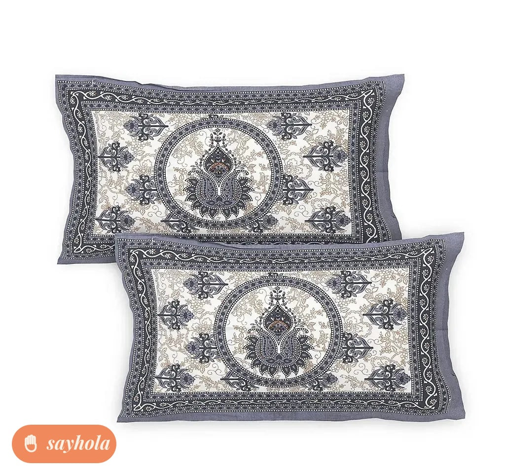 pure cotton double bedsheet with 2 pillow covers