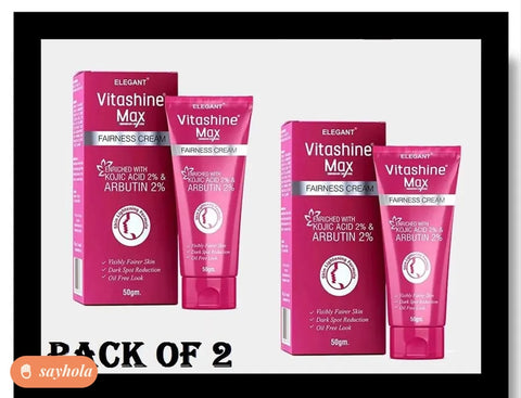 vitashine max fairness cream with kojic and arbutin