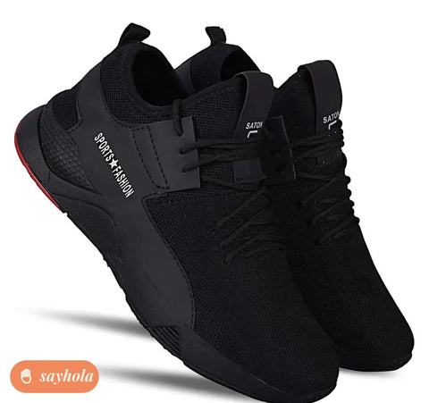 breathable mesh lace-up casual shoes