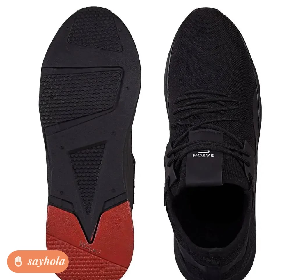 breathable mesh lace-up casual shoes