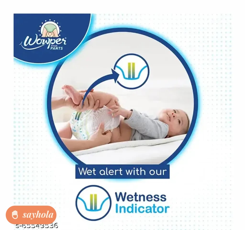 wowper fresh baby diaper pants small 4-8 kg