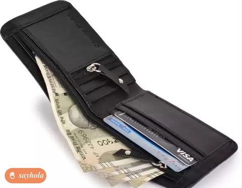 classic two zip wallet for men