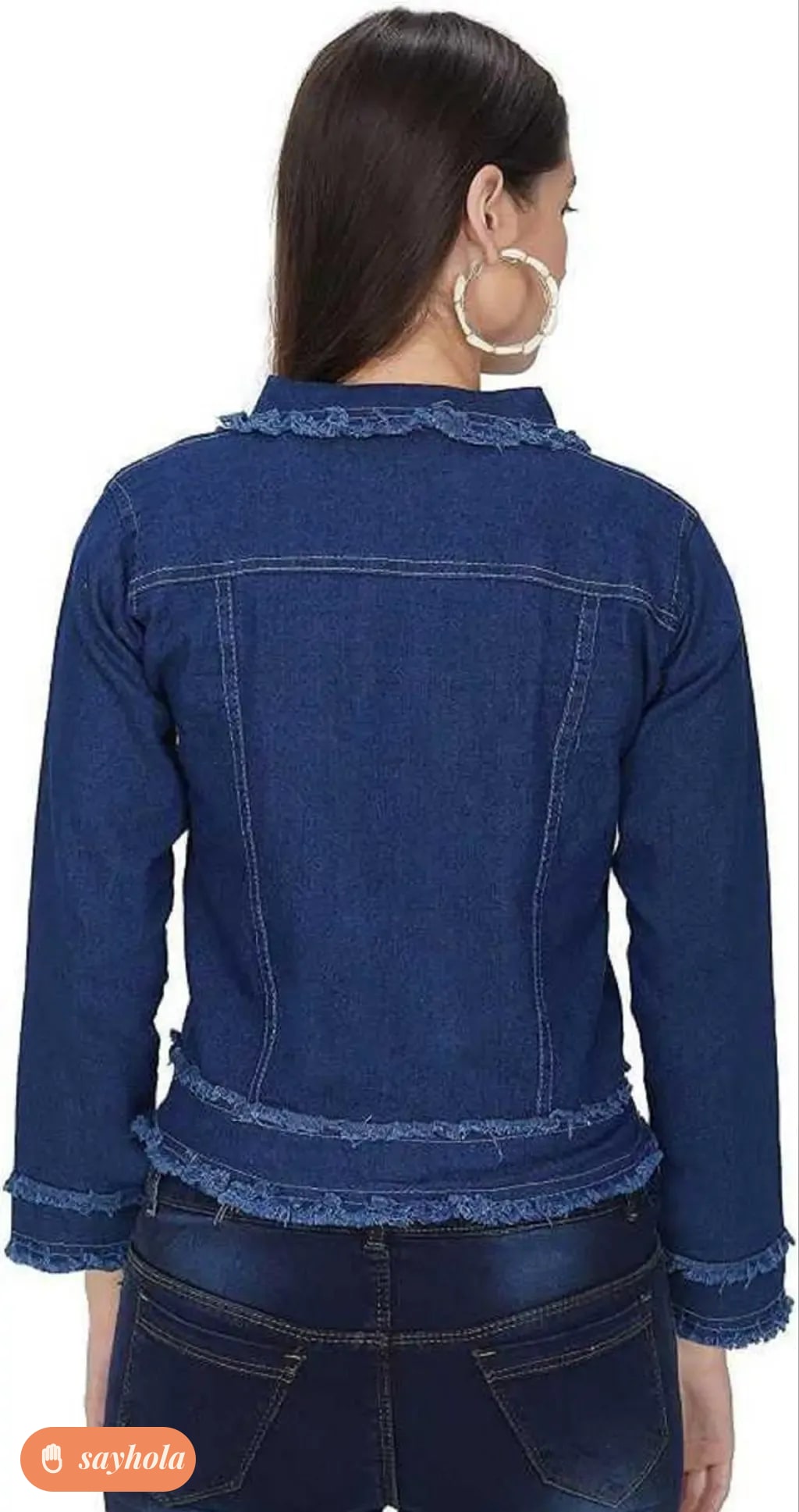 denim jacket with long sleeves