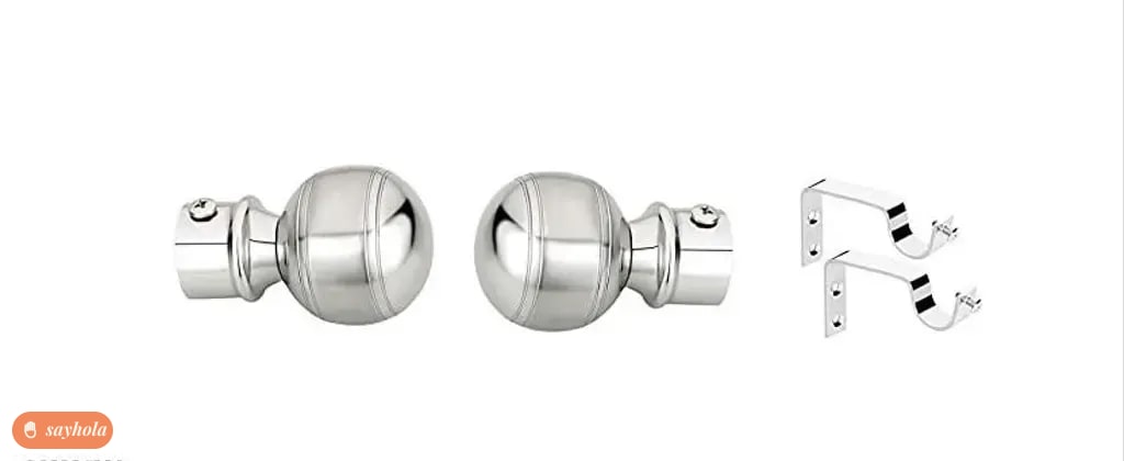 stainless steel curtain rod holder