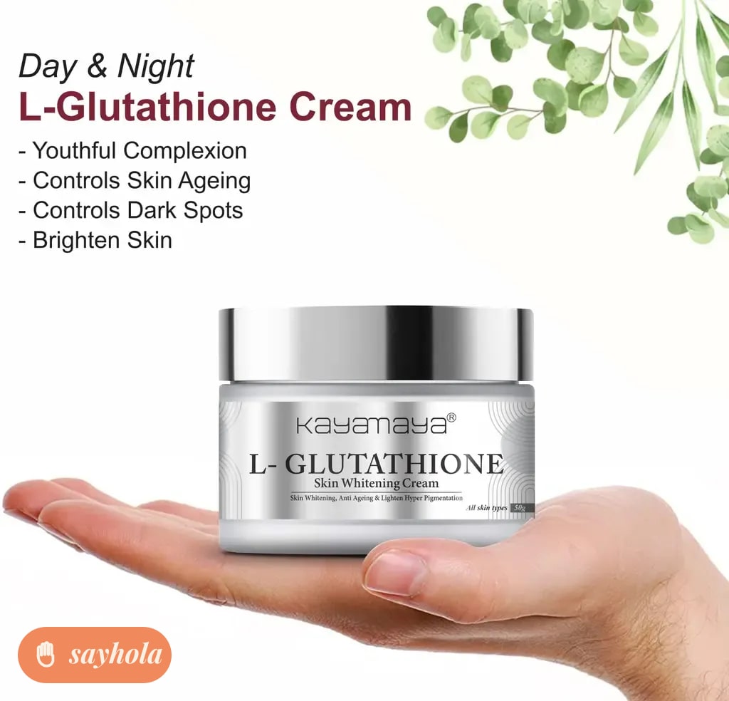 kayamaya l-glutathione face cream for brightening