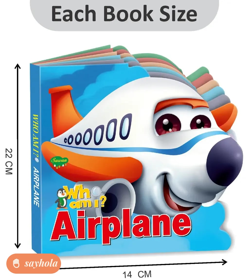 set of 3 board books about vehicles for kids