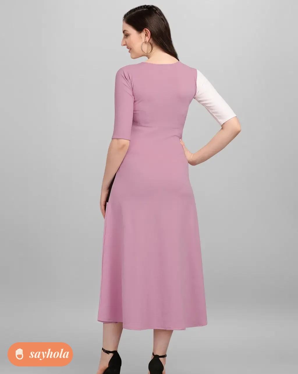 women’s empire dress in stretch lycra