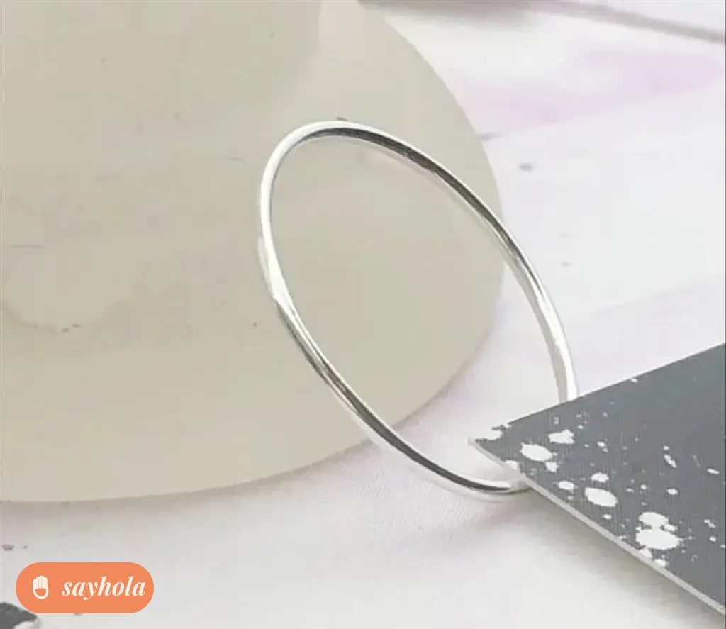 sterling silver round stack band 1mm