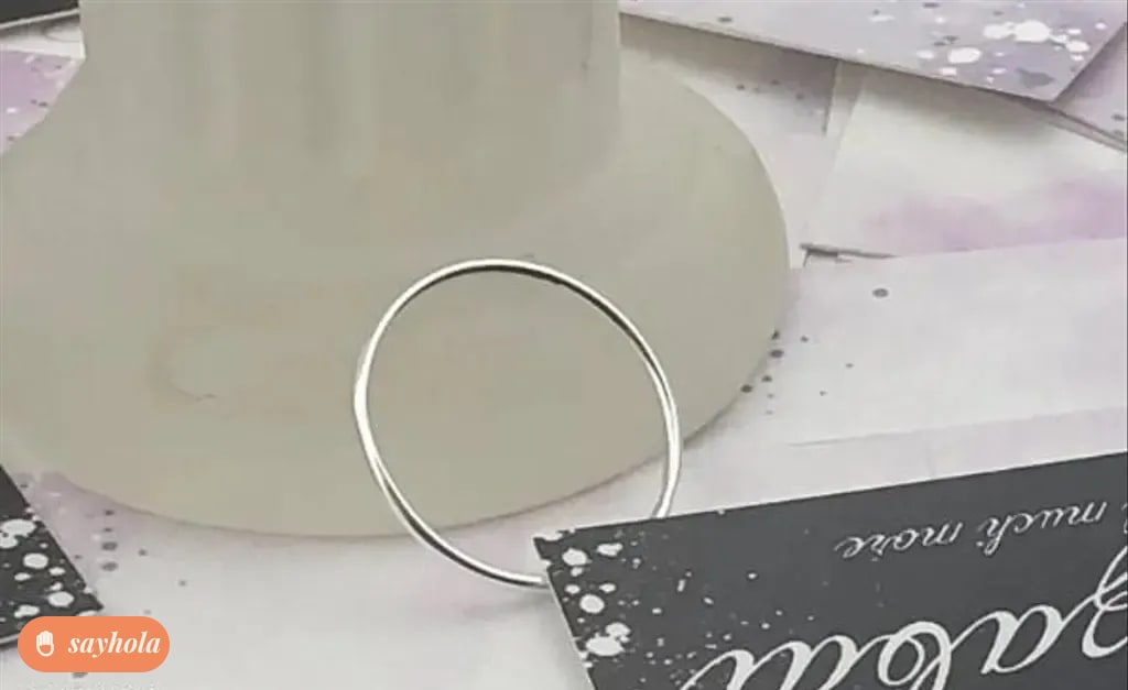 sterling silver round stack band 1mm