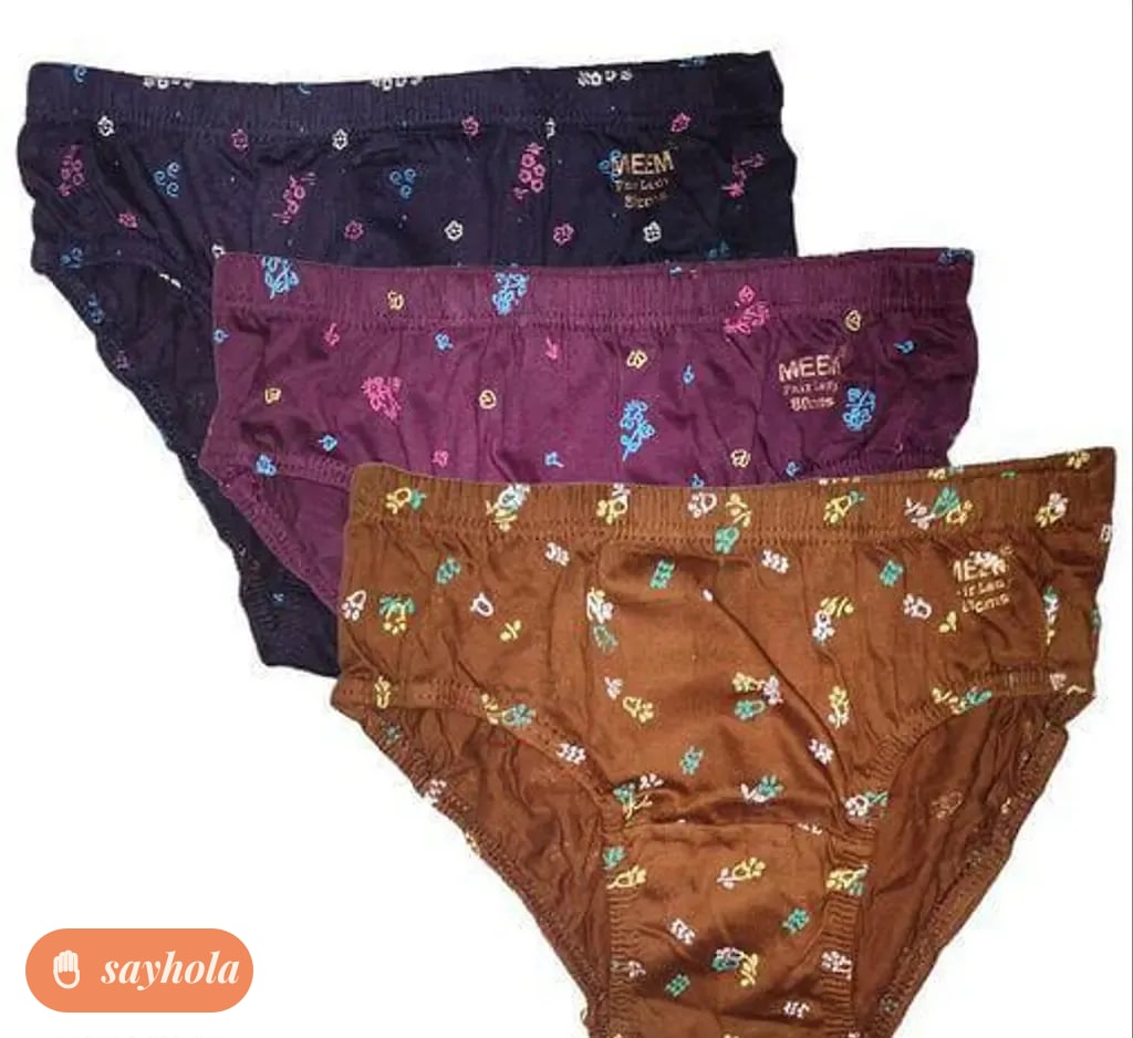 soft cotton panty set in assorted prints