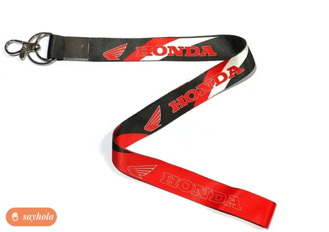 multicolour fabric honda id tag keychain