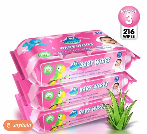 glider baby wipes with aloe vera and vitamin e