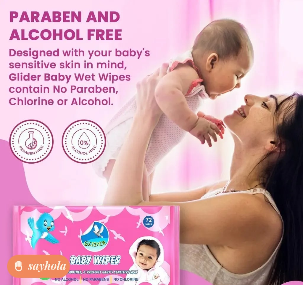 glider baby wipes with aloe vera and vitamin e