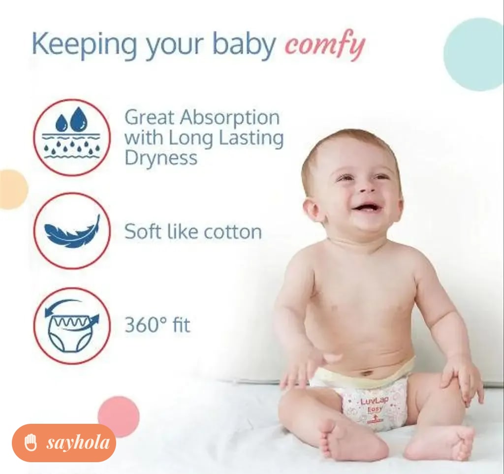 premium baby diaper pants m size with aloe vera