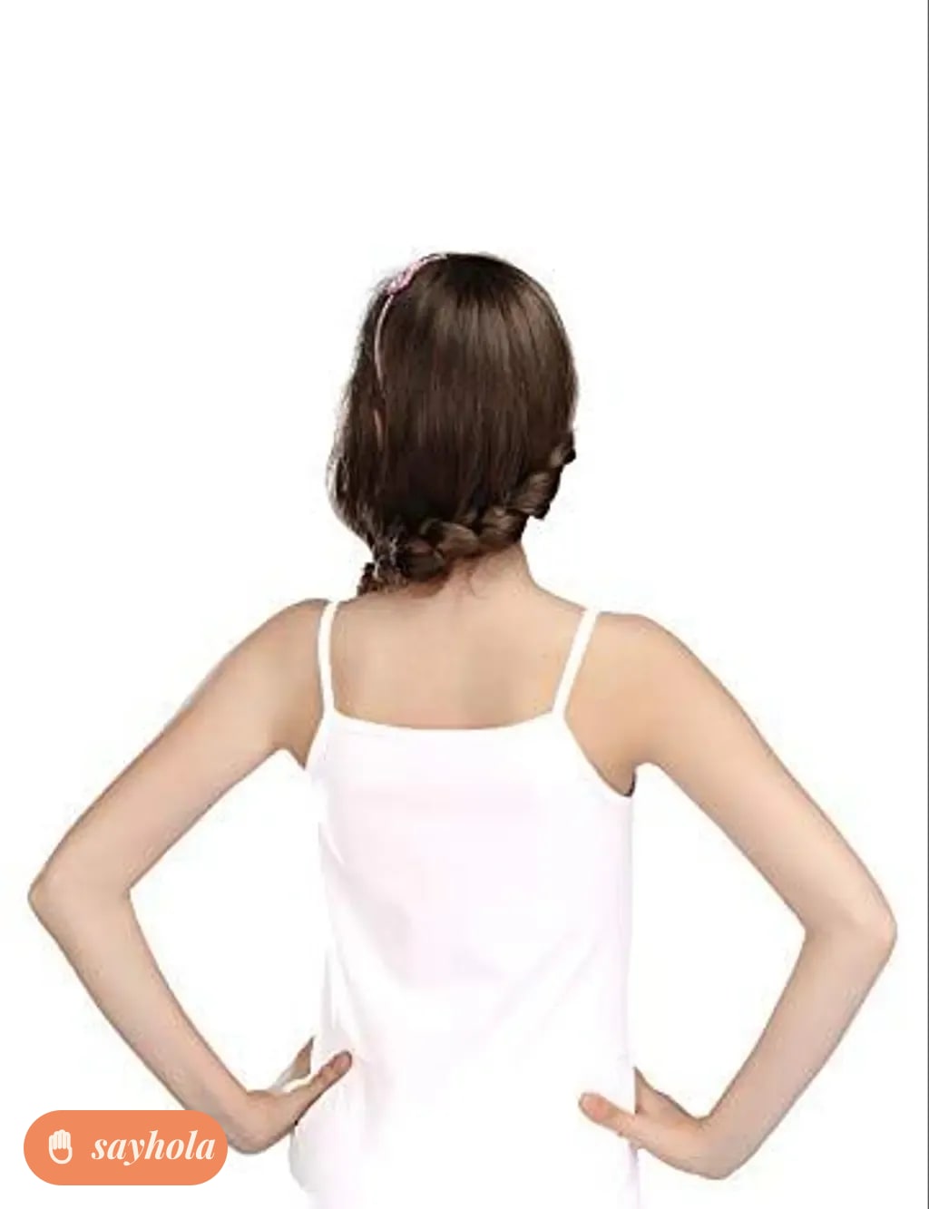 girls white cotton camisoles pack of 5