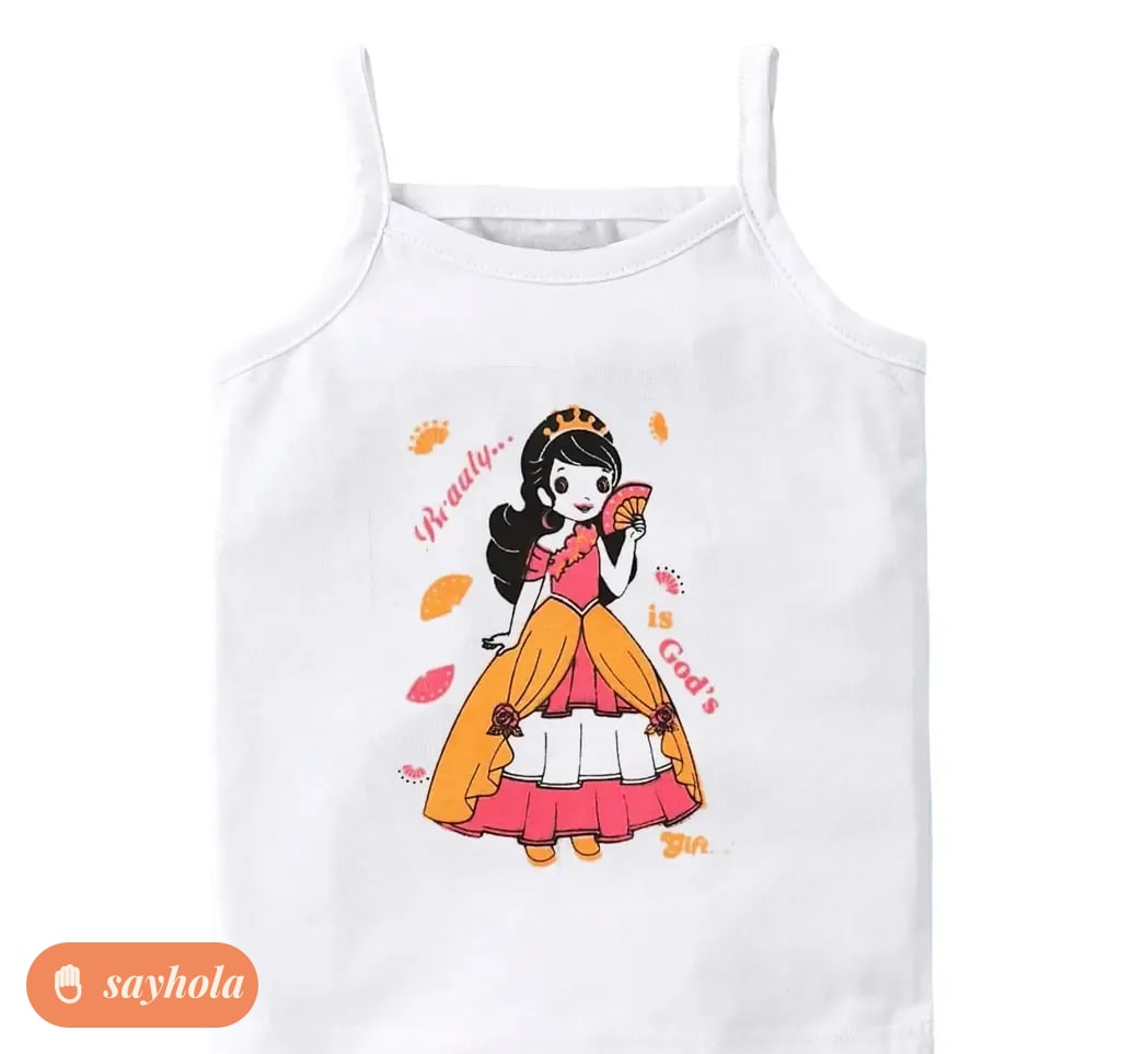 girls white cotton camisoles pack of 5