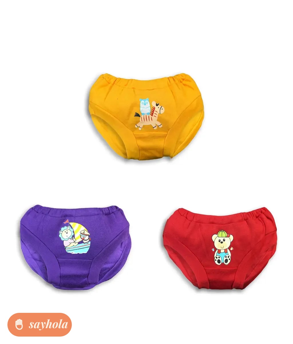 cotton printed briefs for toddlers pack of 3