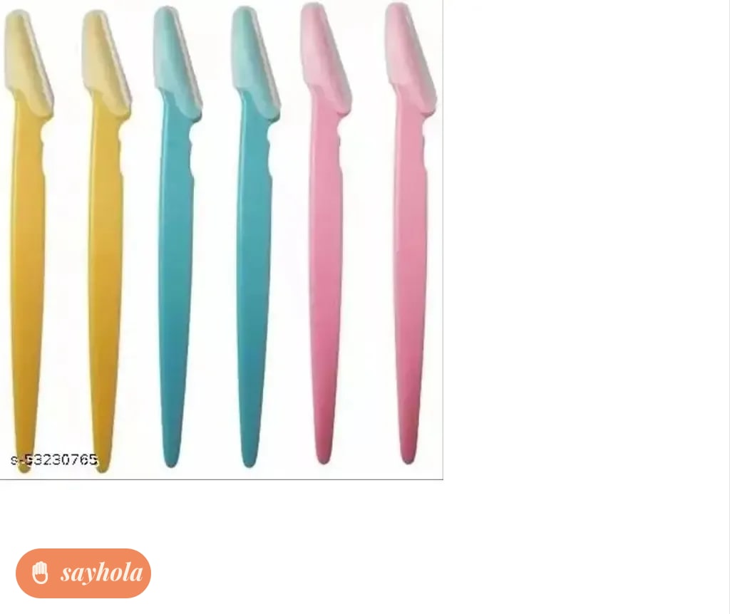 women's eyebrow and face shaver razor pack of 6
