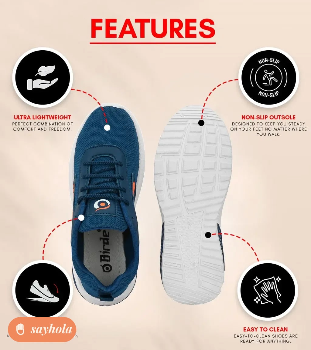 black mesh sports shoes for men