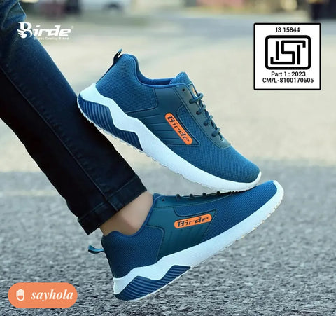 black mesh sports shoes for men
