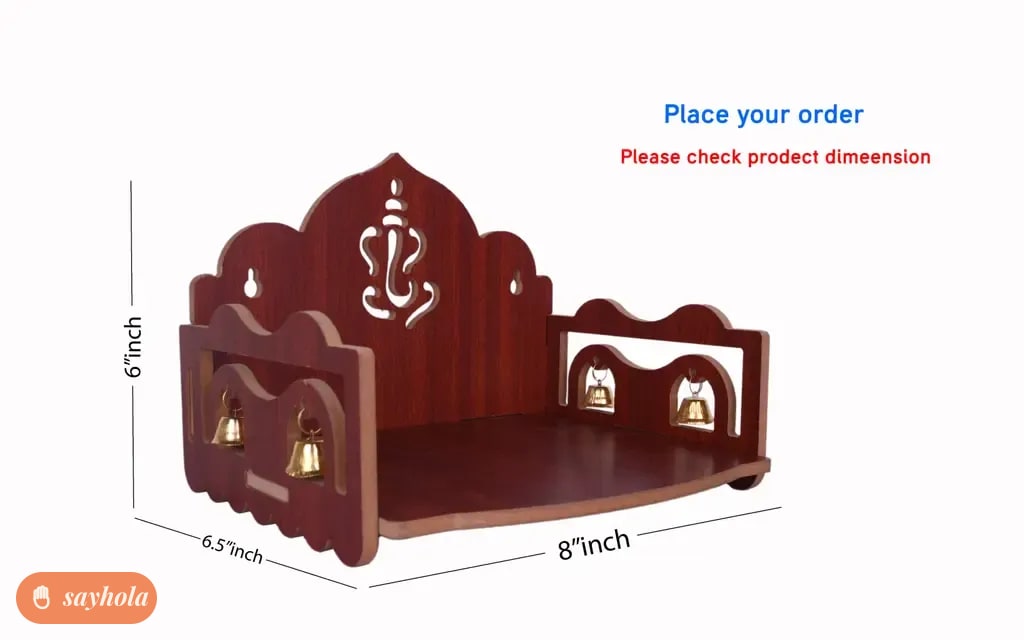 wooden temple decorative piece