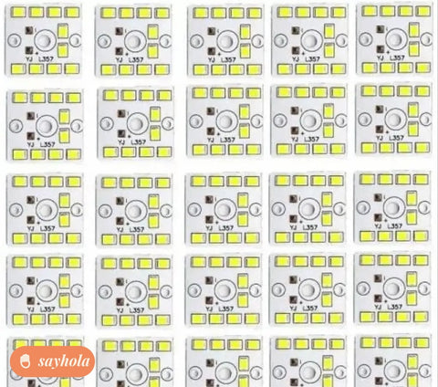 9w aluminium mcpcb pack of 25 leds