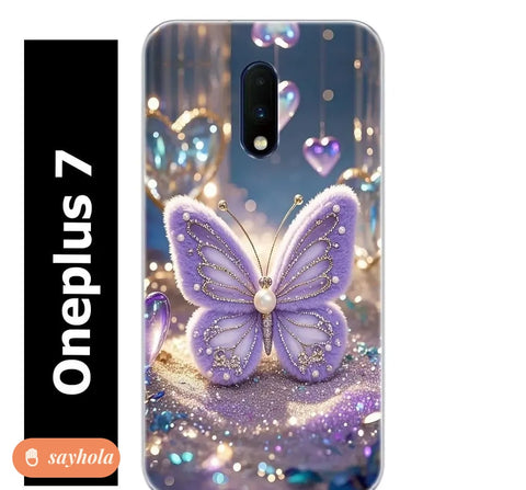 grey silicon back cover for oneplus 7