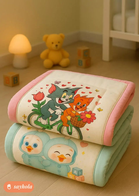 combo of 2 soft cotton baby sleeping mats