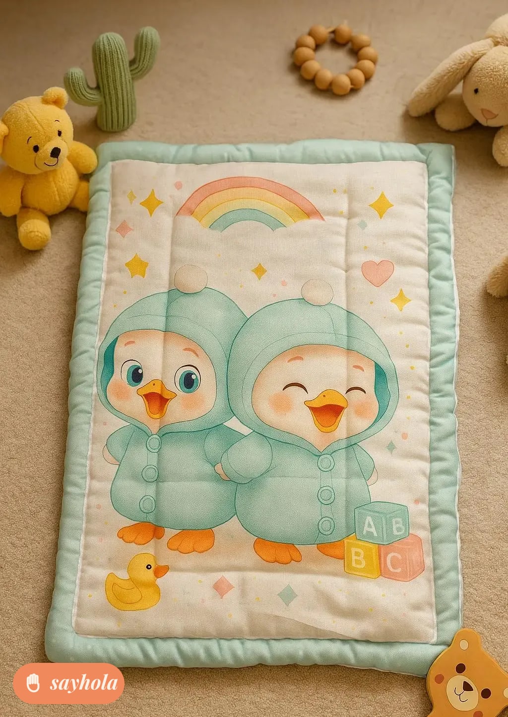 combo of 2 soft cotton baby sleeping mats