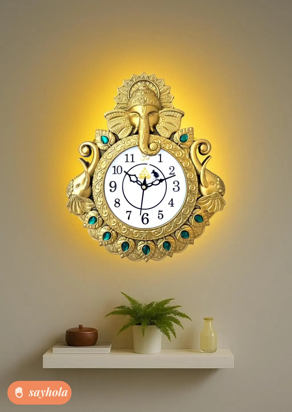 minimalist analog wall clock with plastic frame