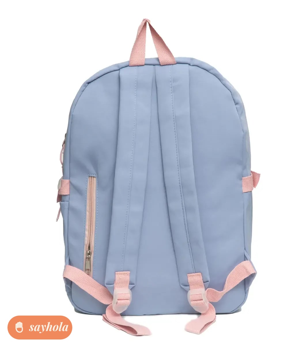 colorblocked polyester backpack for everyday use