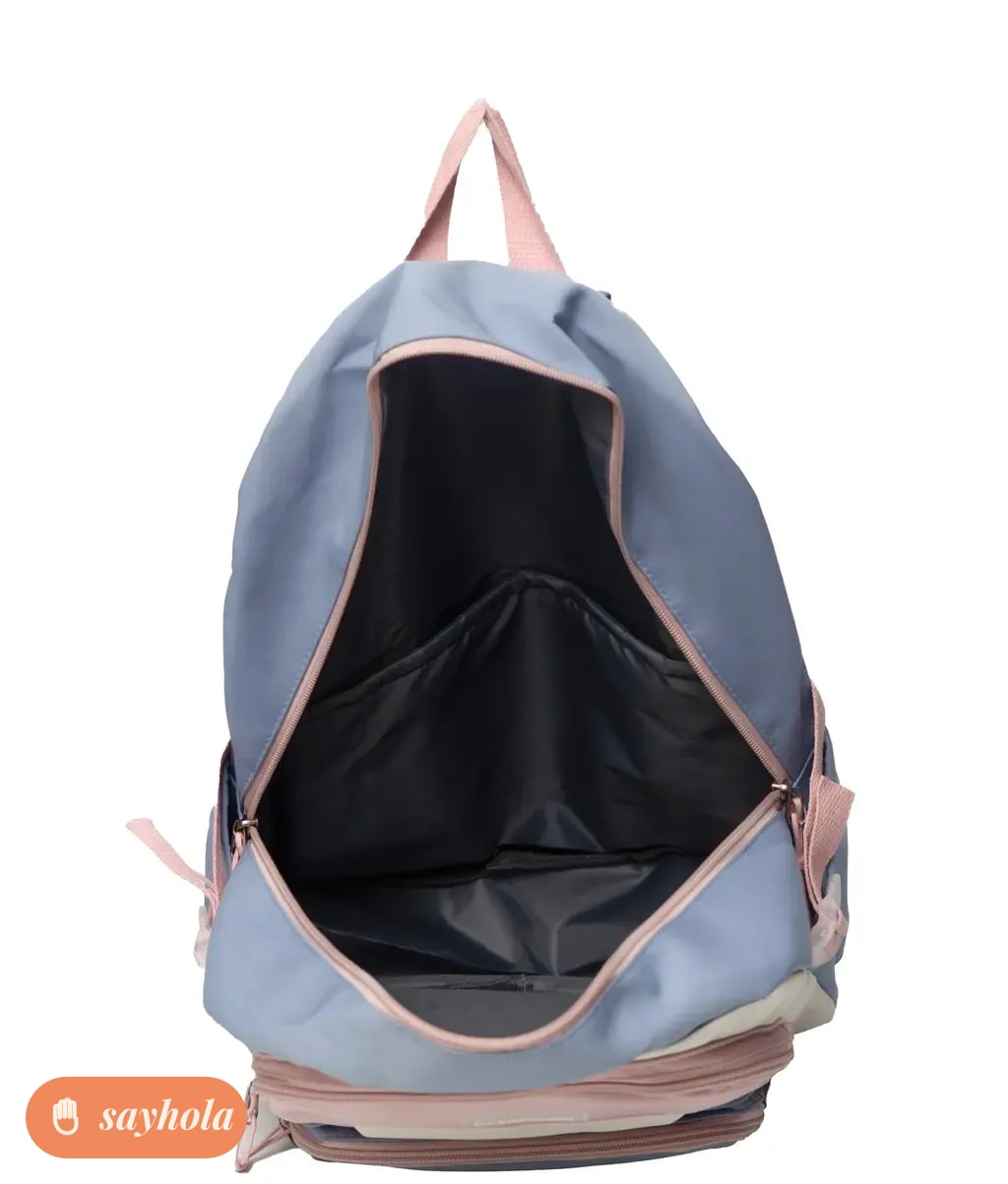 colorblocked polyester backpack for everyday use