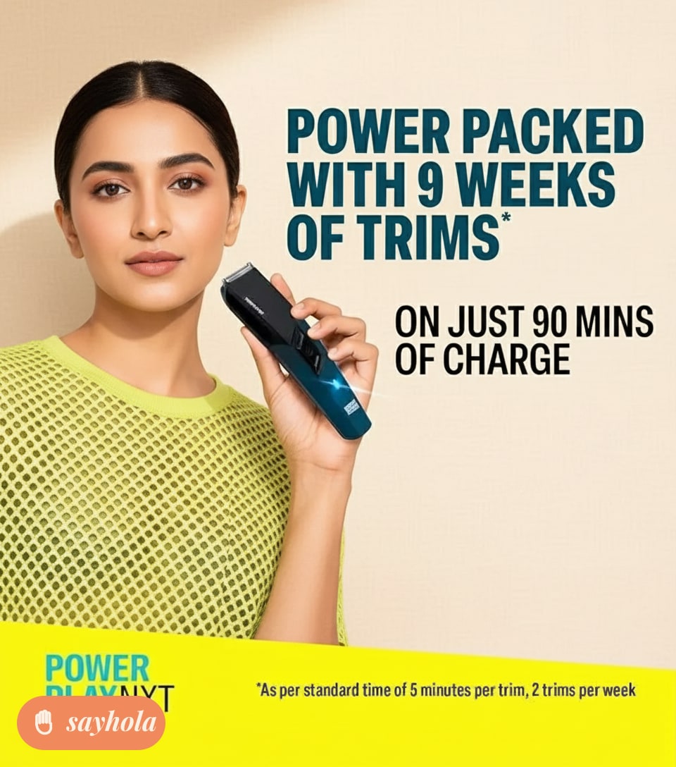 power play next trimmer with self sharpening blades