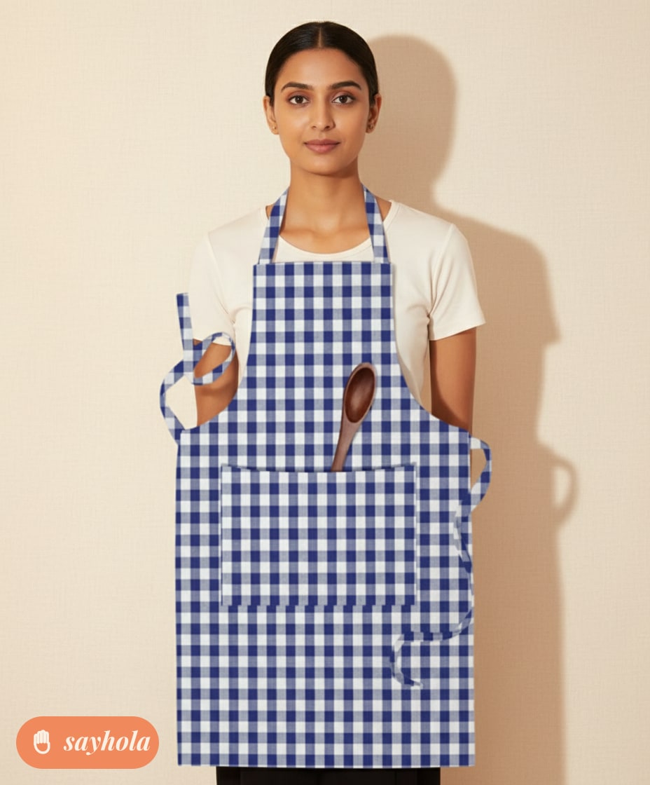 waterproof cotton kitchen apron with front pocket pack of 2