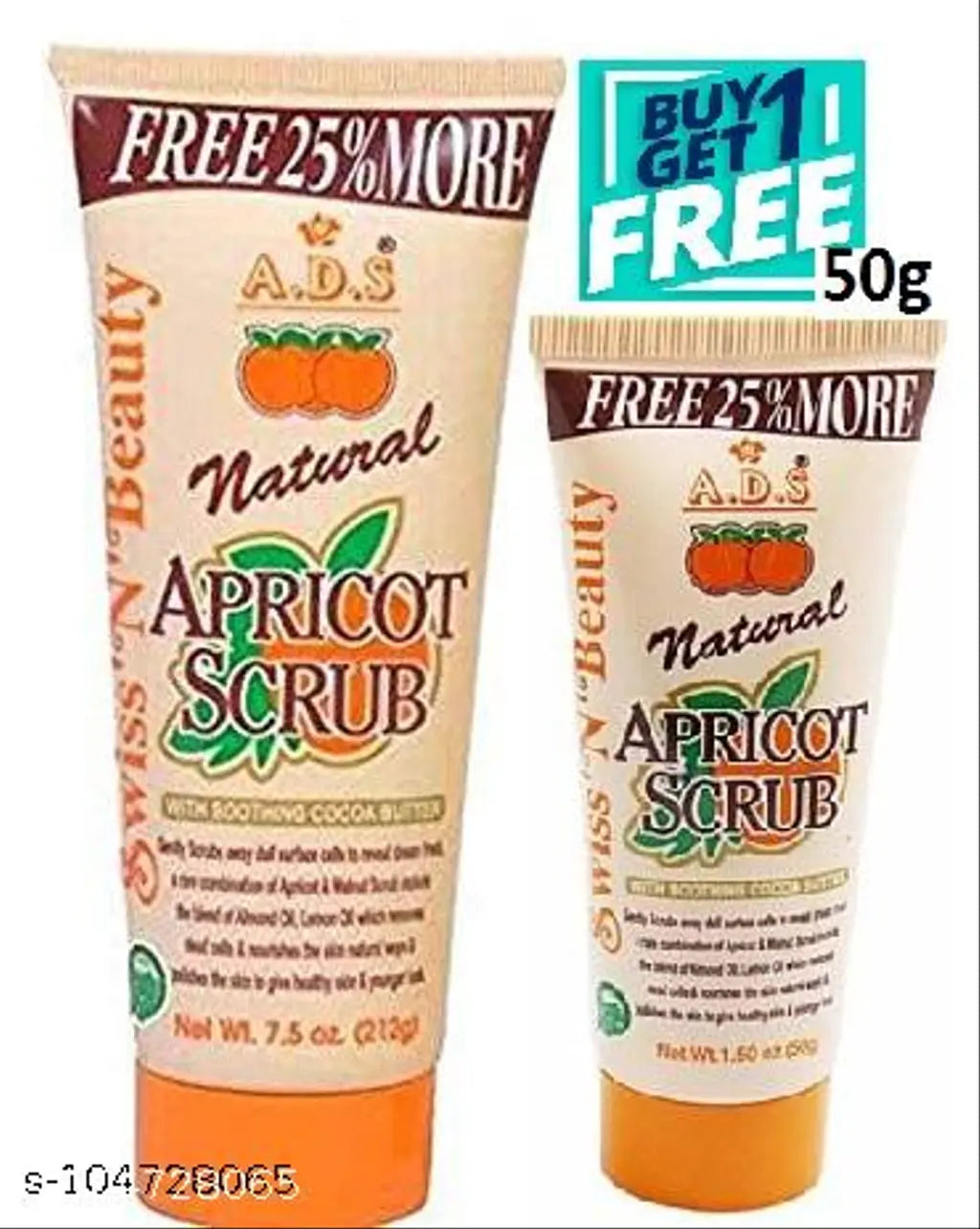 natural apricot scrub with gentle exfoliation