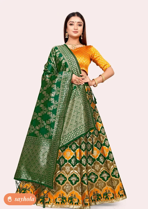 banarasi lehenga choli with dupatta